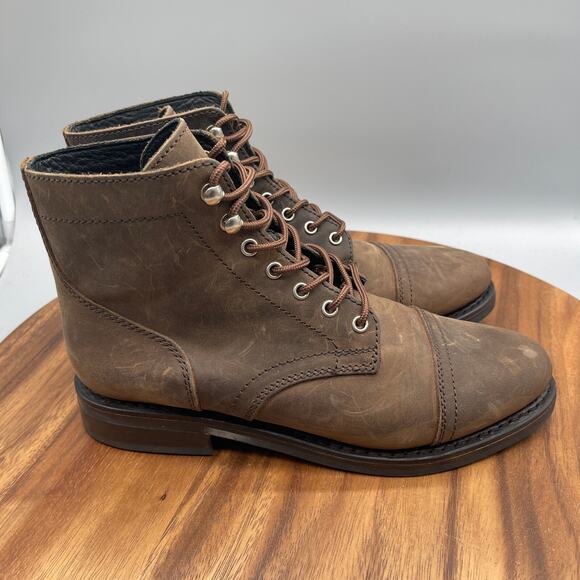 Thursday Boot Company Boots Womens Size 9.5 Captain Brown Distressed Leather
